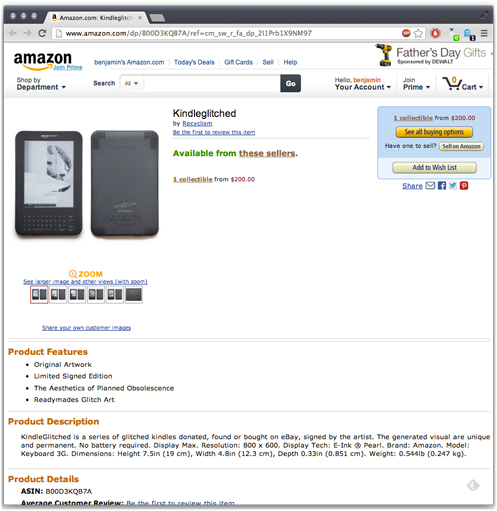KindleGlitched by Recyclism available on Amazon